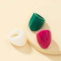 Modisches Mehrfarbiges Acryl Ring-set sku image 3