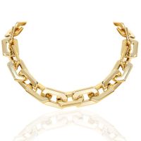 Fashion Square Thick Chain Necklace Wholesale sku image 1