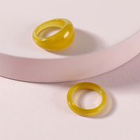 1 Stück Einfacher Stil Geometrisch Harz Künstliche Edelsteine Ringe sku image 2