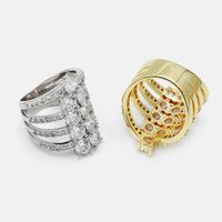 Wholesale Fashion Gold-plated Zircon Ring main image 4