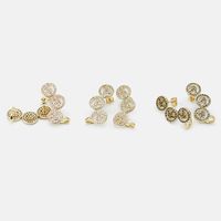Fashion Geometric Zircon Copper Earrings Wholesale main image 5