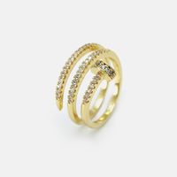 Fashion Multi-layer Gold-plated Zircon Ring sku image 2