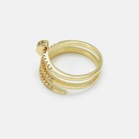 Fashion Multi-layer Gold-plated Zircon Ring main image 6