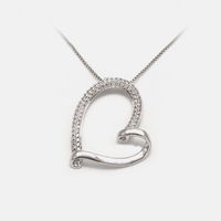 Fashion Hollow Heart-shape Copper Necklace main image 5