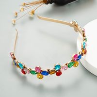 Fashion Alloy Rhinestone Flower Headband main image 4