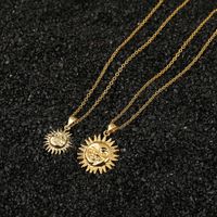 Simple Flower Copper Necklace Wholesale main image 1