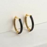 Fashion Zircon Circle Earrings Wholesale main image 4