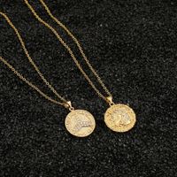 Fashion Geometric Copper Inlaid Zircon Necklace Wholesale main image 1