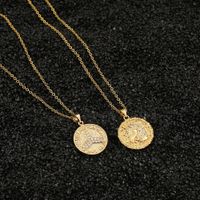 Fashion Geometric Copper Inlaid Zircon Necklace Wholesale main image 2