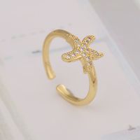 Simple Starfish Love Heart Ring main image 4