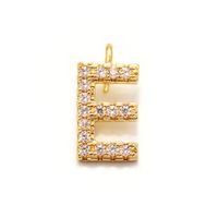 Fashion Large Letter Zircon Copper Necklace sku image 9