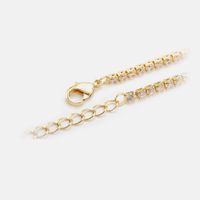 Fashion Geometric Chain Zircon Copper Necklace sku image 4