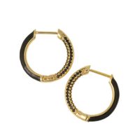 Fashion Zircon Circle Earrings Wholesale sku image 4