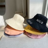 Fashion Embroidery Letter Children's Fisherman Hat main image 3