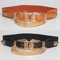 Double-headed Buckle Chain Punk Style Belt main image 1