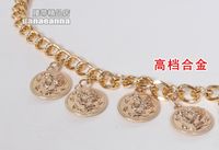 Fashion Coin Tassel Golden Chain Belt main image 4