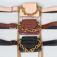 Retro Gold Chain Belt Waist Bag main image 3
