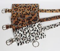 Punk Chain Leopard Print Waist Bag main image 1