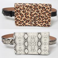 Snake Leopard Pattern Thin Belt Waist Bag main image 1