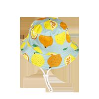 Korean Lemon Printing Children's Fisherman Hat main image 6