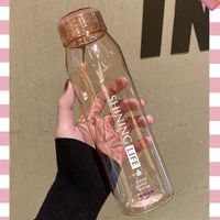 Botella De Plástico Portátil Transparente Coreana main image 4