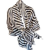 Fashion Wild Striped Long Enlarged Silk Scarf main image 6