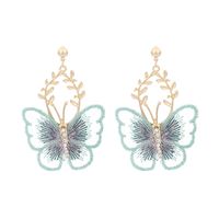 Boucles D&#39;oreilles Papillon En Dentelle En Métal À La Mode En Gros sku image 2