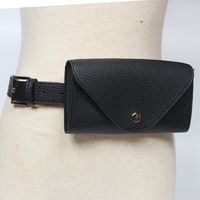 Fashion Lychee Pattern Thin Belt Waist Bag sku image 2