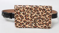 Snake Leopard Pattern Thin Belt Waist Bag sku image 3