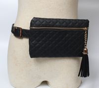 Snake Pattern Thin Belt Tassel Waist Bag sku image 5