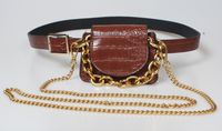 Retro Gold Chain Belt Waist Bag sku image 2