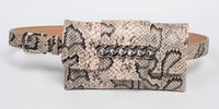 Chain Snake Pattern Thin Belt Waist Bag sku image 7