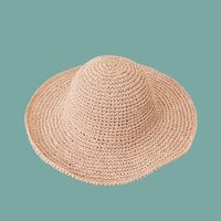 Fashion Big Eaves Sunshade Breathable Straw Hat Wholesale sku image 1