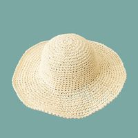 Fashion Big Eaves Sunshade Breathable Straw Hat Wholesale sku image 2