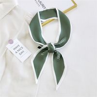 Fashion Letter Long Silk Ribbon Scarf Wholesale sku image 3