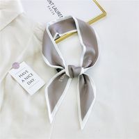 Fashion Letter Long Silk Ribbon Scarf Wholesale sku image 5