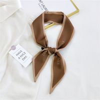 Fashion Letter Long Silk Ribbon Scarf Wholesale sku image 6