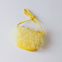 Simple Lace Straw Children's Bags sku image 1