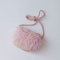 Simple Lace Straw Children's Bags sku image 4