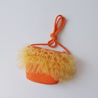 Simple Lace Straw Children's Bags sku image 5