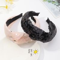 Nueva Diadema De Rayas Con Costuras Anudadas Y Anudadas De Moda Coreana main image 3