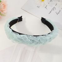 Simple Korean Wide-sided Non-slip Lace Whip Headband main image 4