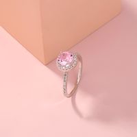 Simple Fashion New Style Round Full Diamond Zircon Ring main image 6