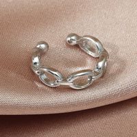 New Fashion Simple Style Geometric Holeless Hollow Chain Ear Clips main image 3