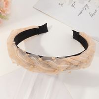 Simple Korean Wide-sided Non-slip Lace Whip Headband sku image 1