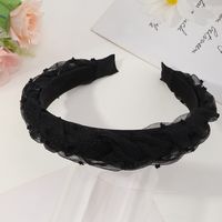 Simple Korean Wide-sided Non-slip Lace Whip Headband sku image 3