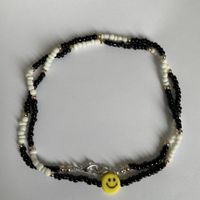 Simple Handmade Beaded Smiley Face Glasses Chain Wholesale sku image 9