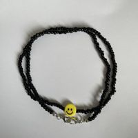 Simple Handmade Beaded Smiley Face Glasses Chain Wholesale sku image 11