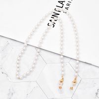 Fashion Geometric Beads Pearl Glasses Chain sku image 2