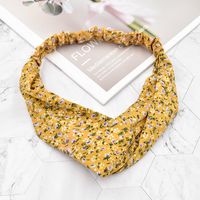 Fashion Flower Fabric Elastic Headband Wholesale sku image 1